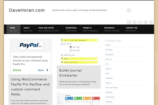 Site using Categories by Tag Table plugin