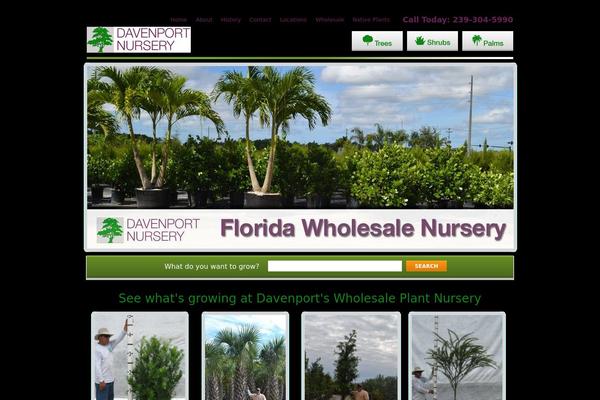 Davenport theme site design template sample