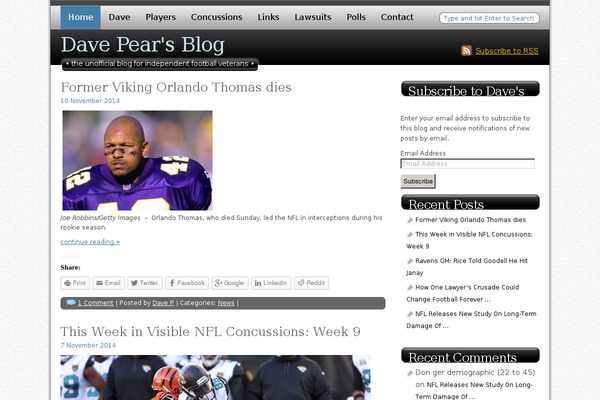 davepear.com site used Blog Design Studio NewBlue