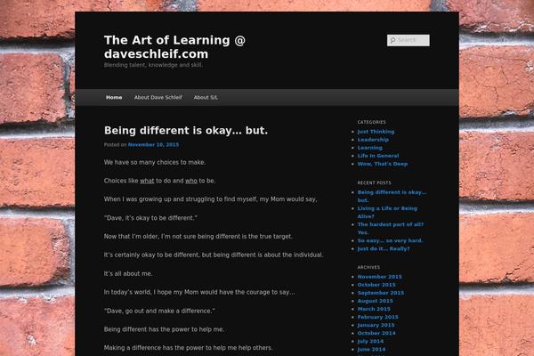 Twenty Eleven theme site design template sample