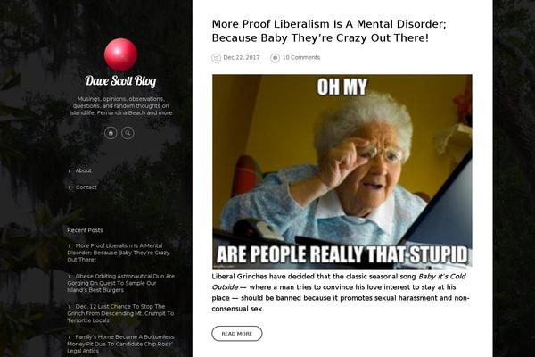 Journal theme site design template sample