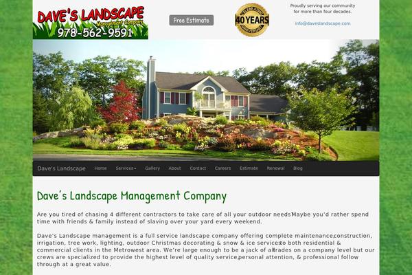 Landscaping theme site design template sample