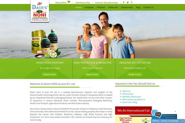 davesnoni.com site used Noni