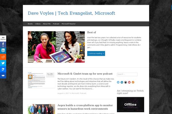 Site using Simple Follow Me Social Buttons Widget plugin