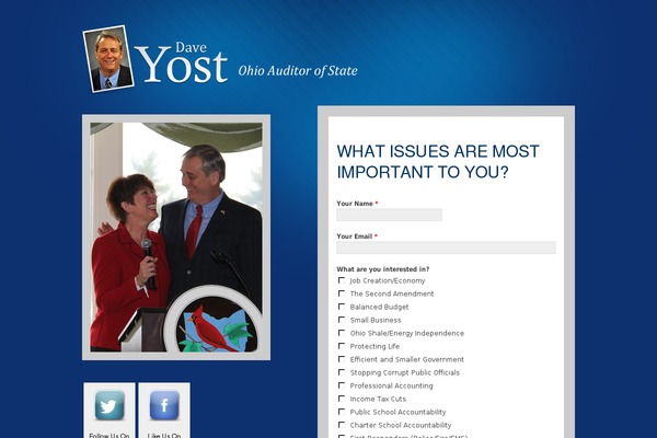 Candidate theme site design template sample