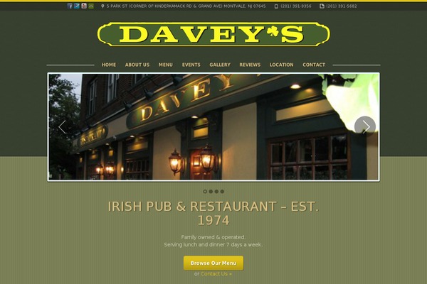 daveyspub.com site used Primo