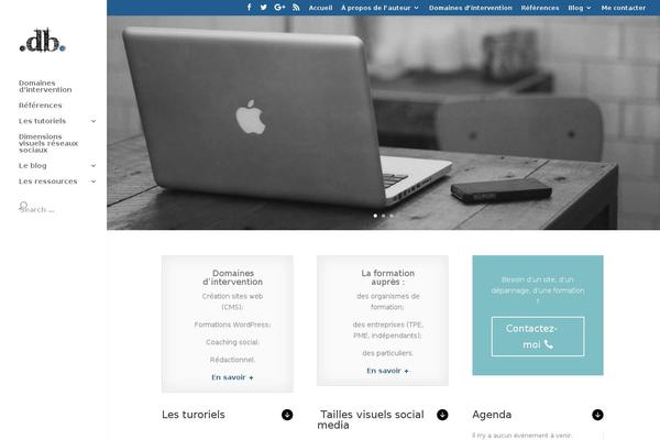 Divi Child theme site design template sample