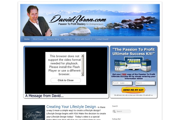 davidabron.com site used PageLines