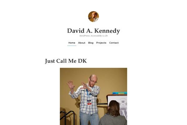 Sans theme site design template sample