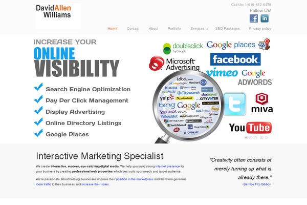 Site using About Me 3000 widget plugin