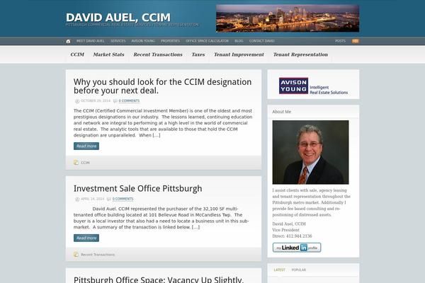 Headlines theme site design template sample
