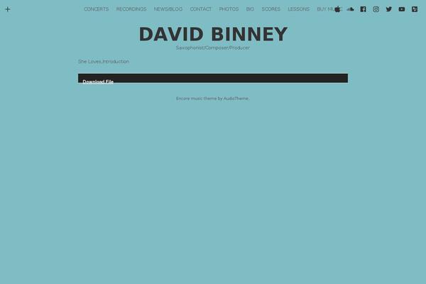 Encore theme site design template sample