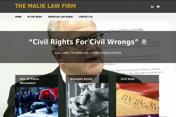 davidbmaliklaw.com site used WP Advocate