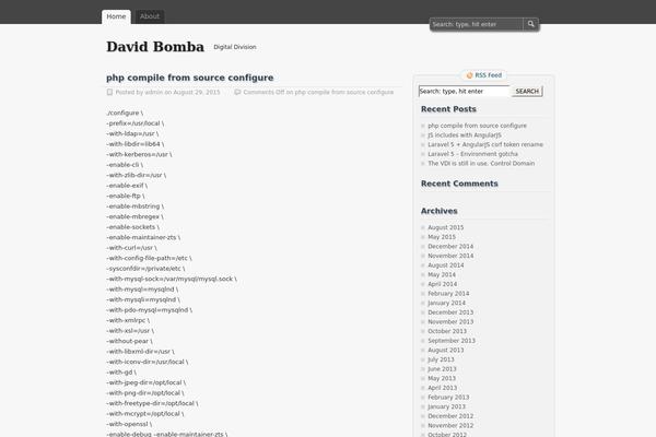 zBench theme site design template sample