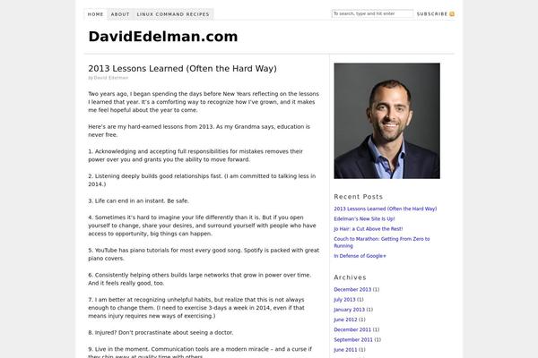 Thesis 1.6 theme site design template sample