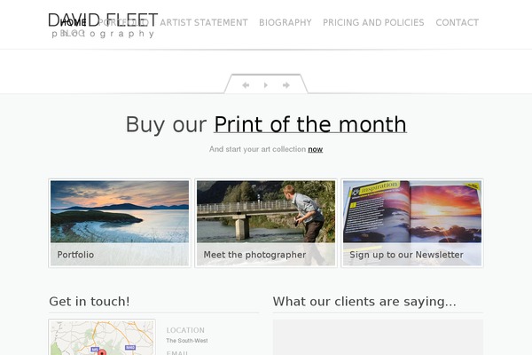 davidfleetphotography.com site used Fastpress