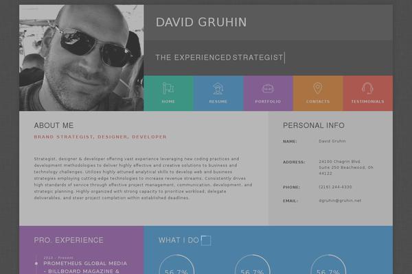 Kerge theme site design template sample