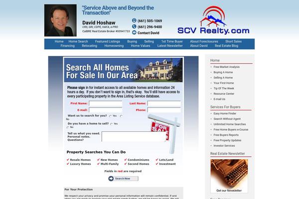 davidhoshaw.com site used Megasite