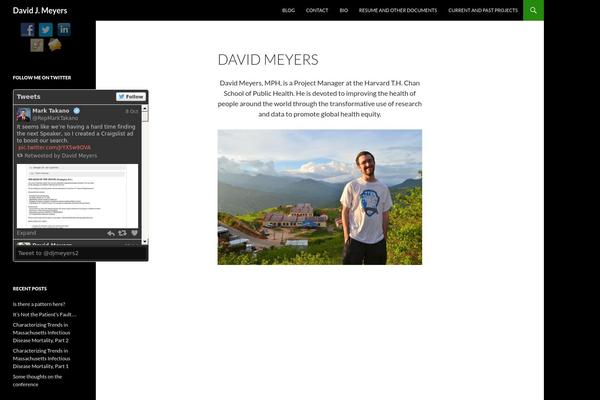 davidjmeyers.com site used Twenty Fourteen