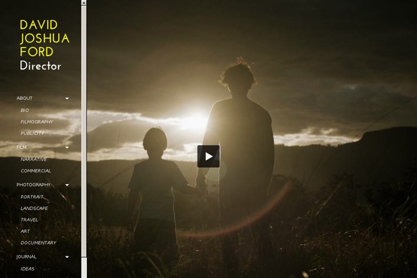 LENS theme site design template sample