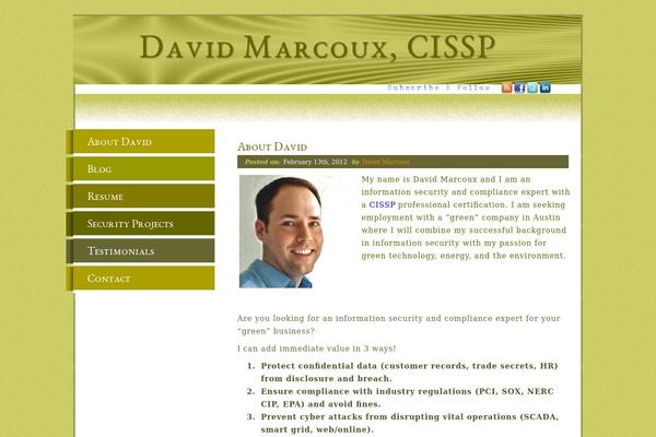 davidmarcoux.com site used Wordsmith Anvil