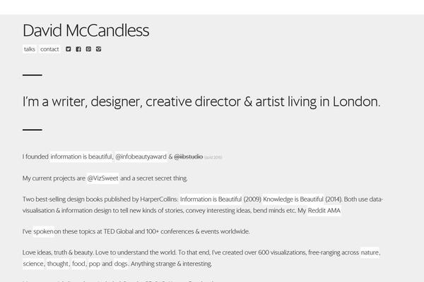 Reveal website example screenshot