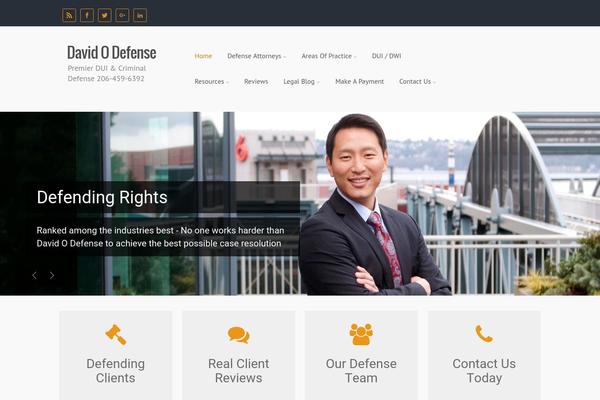 evolve theme site design template sample