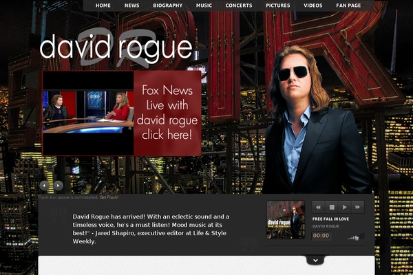 Music theme site design template sample