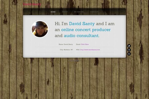davidsanty.com site used Latte