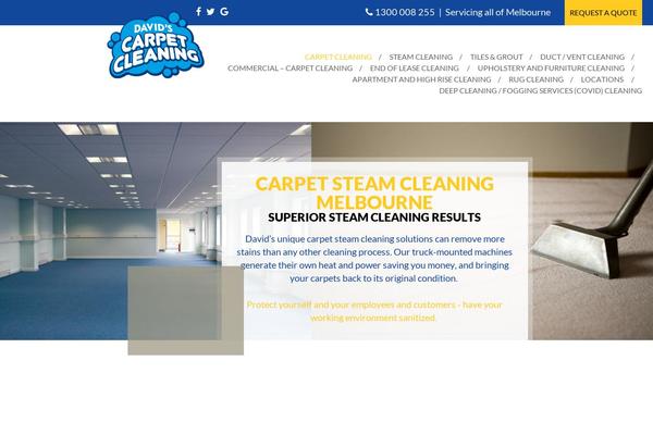 davidscarpetcleaning.com.au site used Davidcarpetcleaning