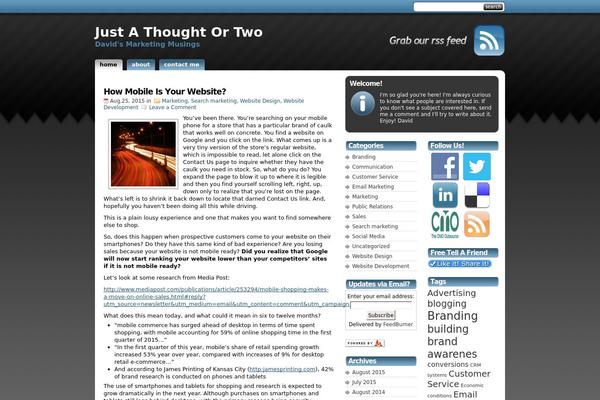 Site using Social Media Widget plugin