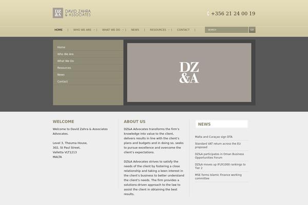 Vertical theme site design template sample
