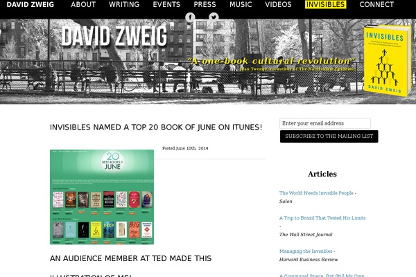 Site using AnyWP MailChimp plugin