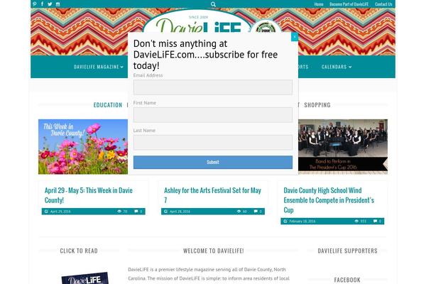 MightyMag theme site design template sample