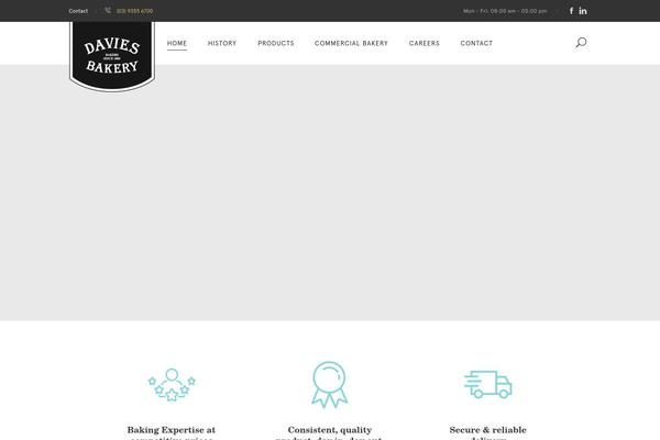 Baker-child theme site design template sample