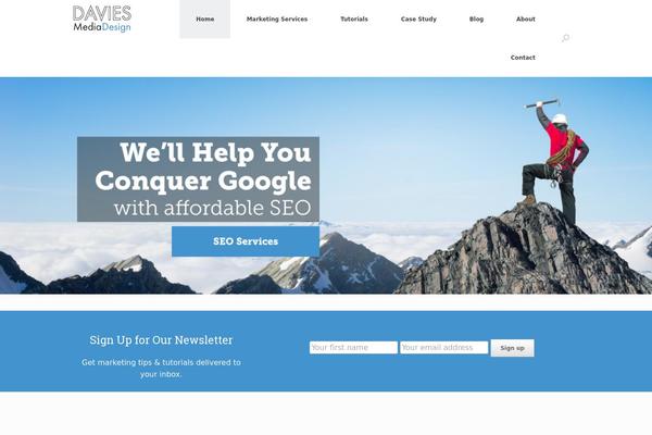 Divi Child theme site design template sample