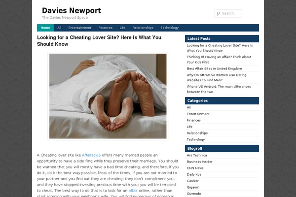 Simpleblue theme site design template sample