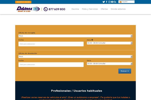 Car-rental theme site design template sample