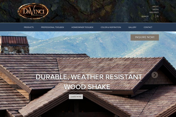 Davinci theme site design template sample
