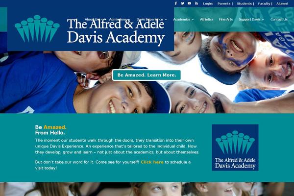 davisacademy.org site used Divi-child-davis