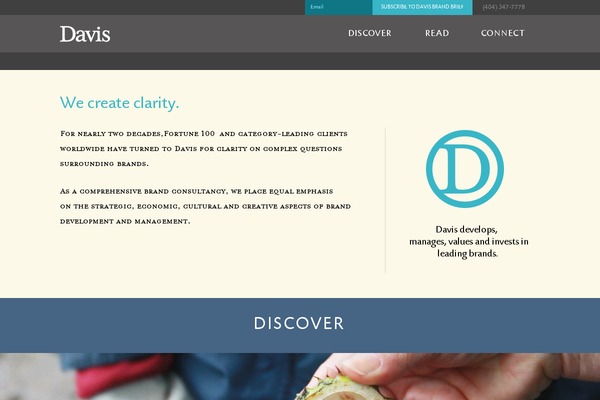 Clarity theme site design template sample