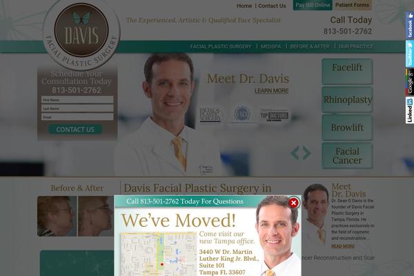 Davis theme site design template sample