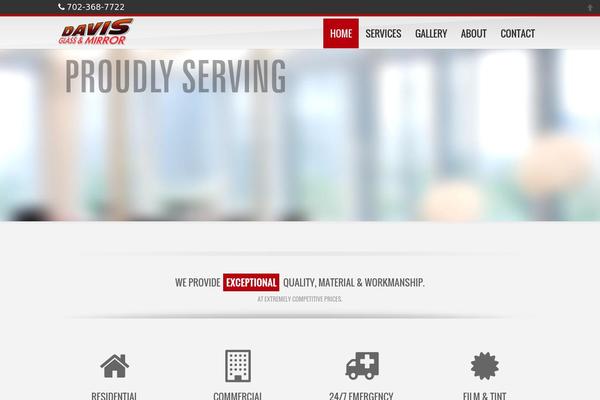 davisglassandmirror.com site used Myempire
