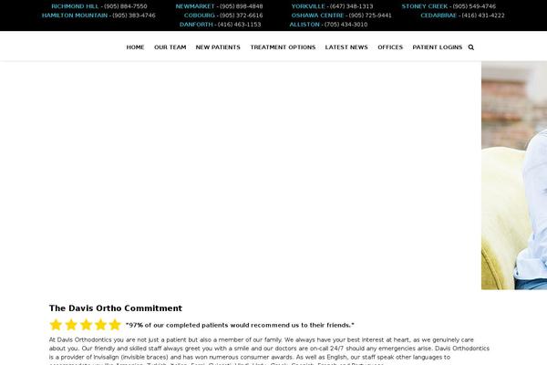 davisortho.ca site used Davisorthodontics