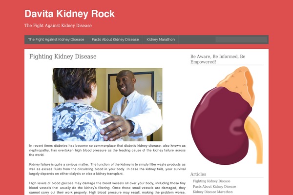 davitakidneyrock.org site used Curation