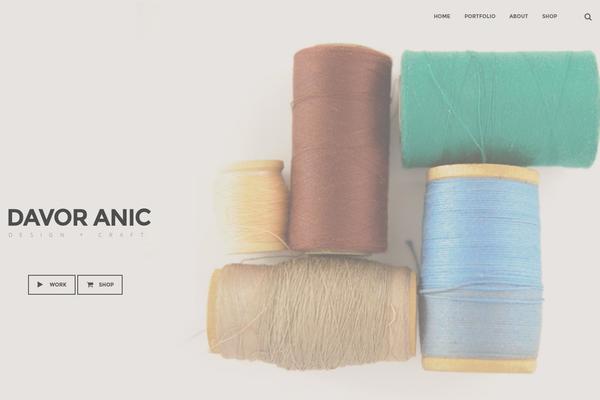 Tesseract theme site design template sample