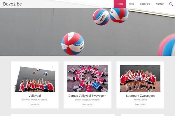 Radiate theme site design template sample