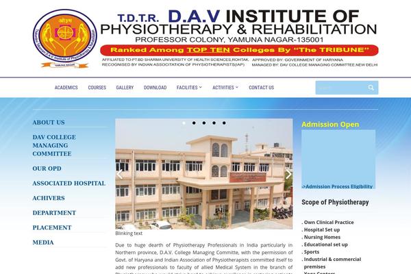Academica theme site design template sample
