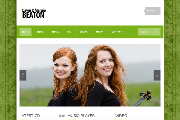 Site using ArtistDataPress plugin