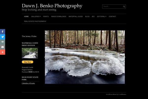 Coral Dark theme site design template sample